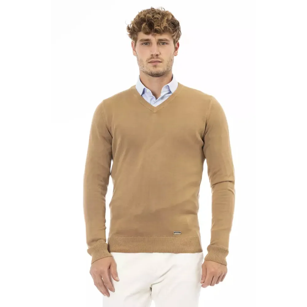 Baldinini Trend Beige Modal Men Sweater