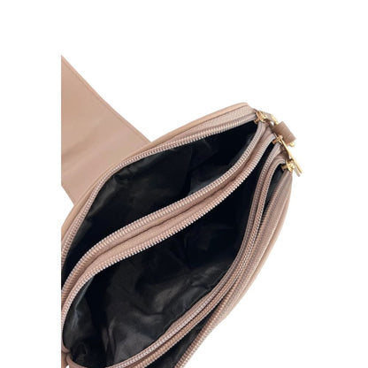 Baldinini Trend Beige PU Women Crossbody