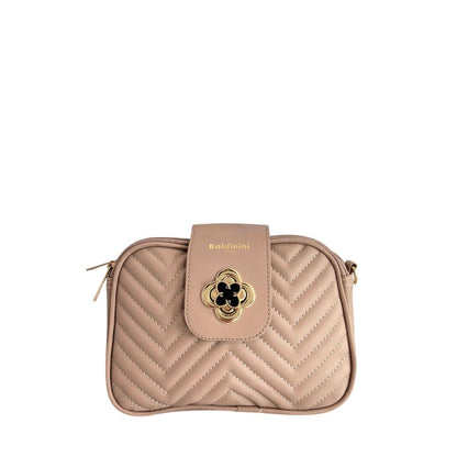 Baldinini Trend Beige PU Women Crossbody