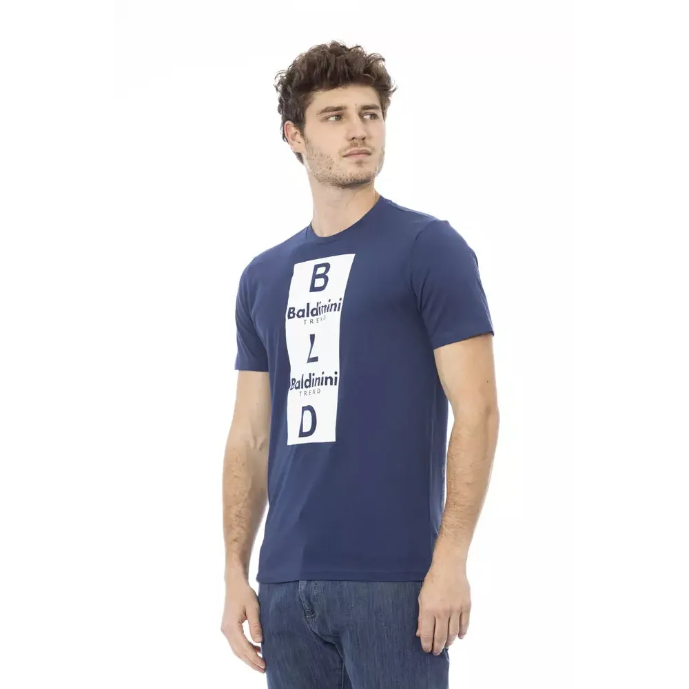 Baldinini Trend Blue Cotton Men T-Shirt