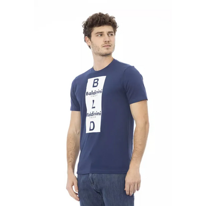 Baldinini Trend Blue Cotton Men T-Shirt