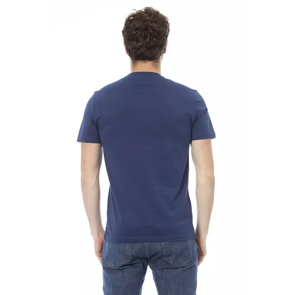 Baldinini Trend Blue Cotton Men T-Shirt