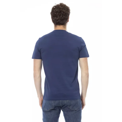 Baldinini Trend Blue Cotton Men T-Shirt