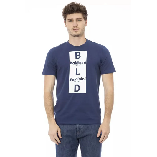Baldinini Trend Blue Cotton Men T-Shirt