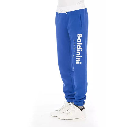 Baldinini Trend Blue Cotton Men's Sport Pant