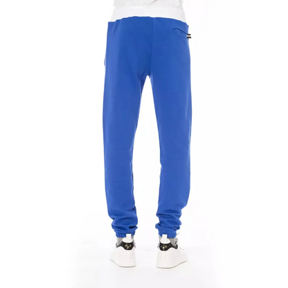Baldinini Trend Blue Cotton Men's Sport Pant