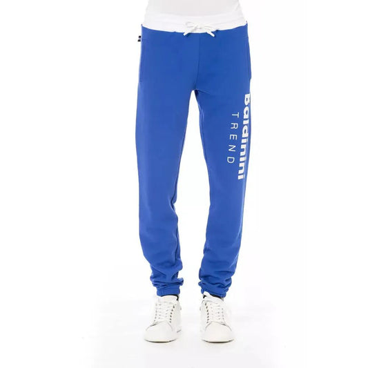 Baldinini Trend Blue Cotton Men's Sport Pant