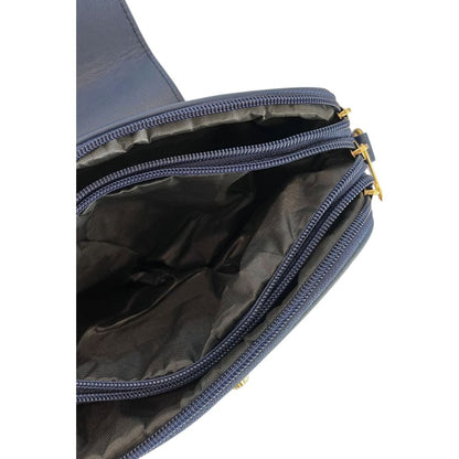 Baldinini Trend Blue PU Women Crossbody Bag