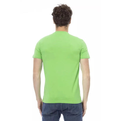 Baldinini Trend Green Cotton Men T-Shirt