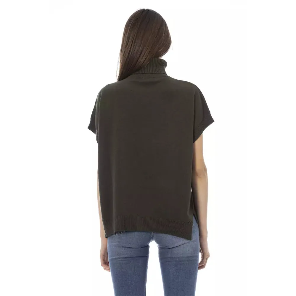 Baldinini Trend Green Wool Women Sweater