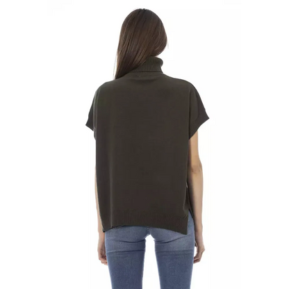 Baldinini Trend Green Wool Women Sweater