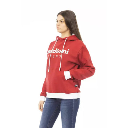 Baldinini Trend Red Cotton Women's Hoodie