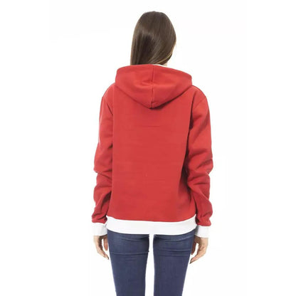 Baldinini Trend Red Cotton Women's Hoodie
