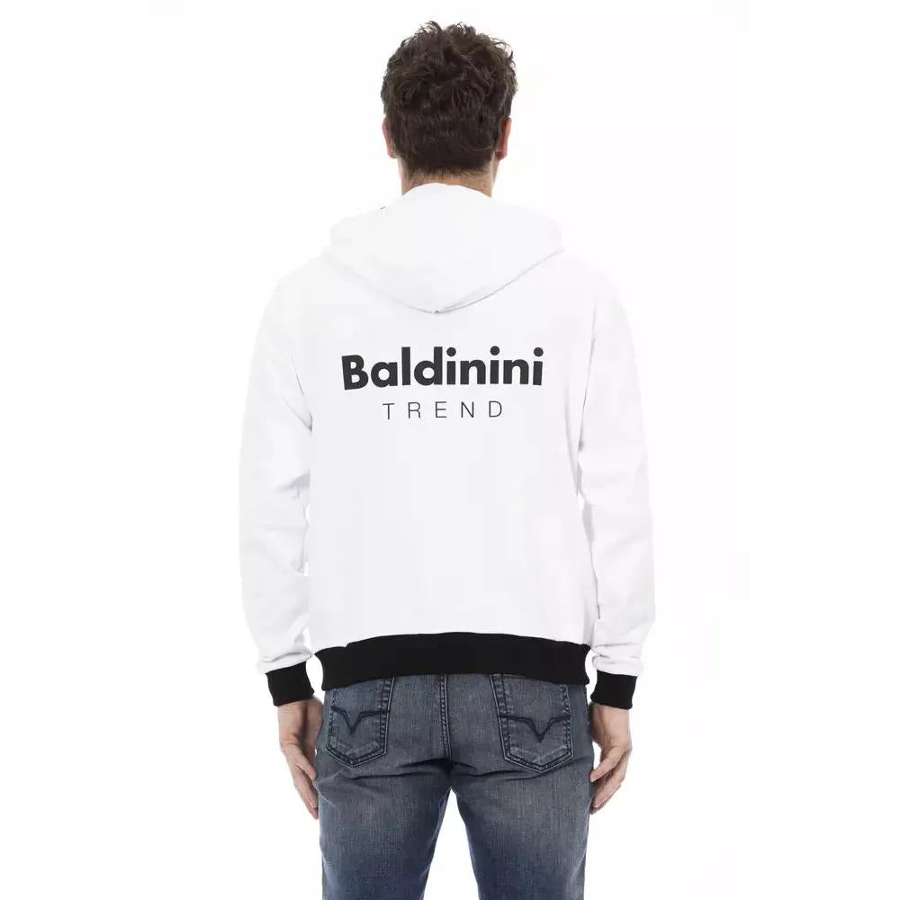 Baldinini Trend White Cotton Men Sweater