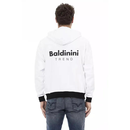 Baldinini Trend White Cotton Men Sweater