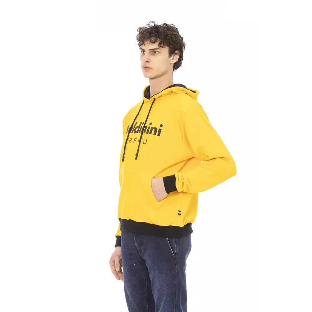 Baldinini Trend Yellow Cotton Men Hoodie