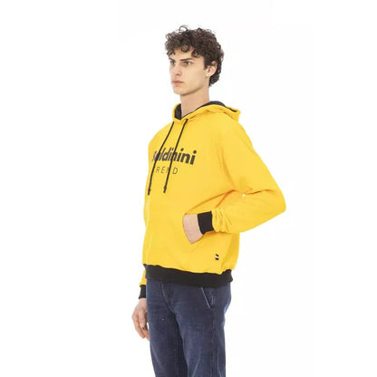 Baldinini Trend Yellow Cotton Men Hoodie