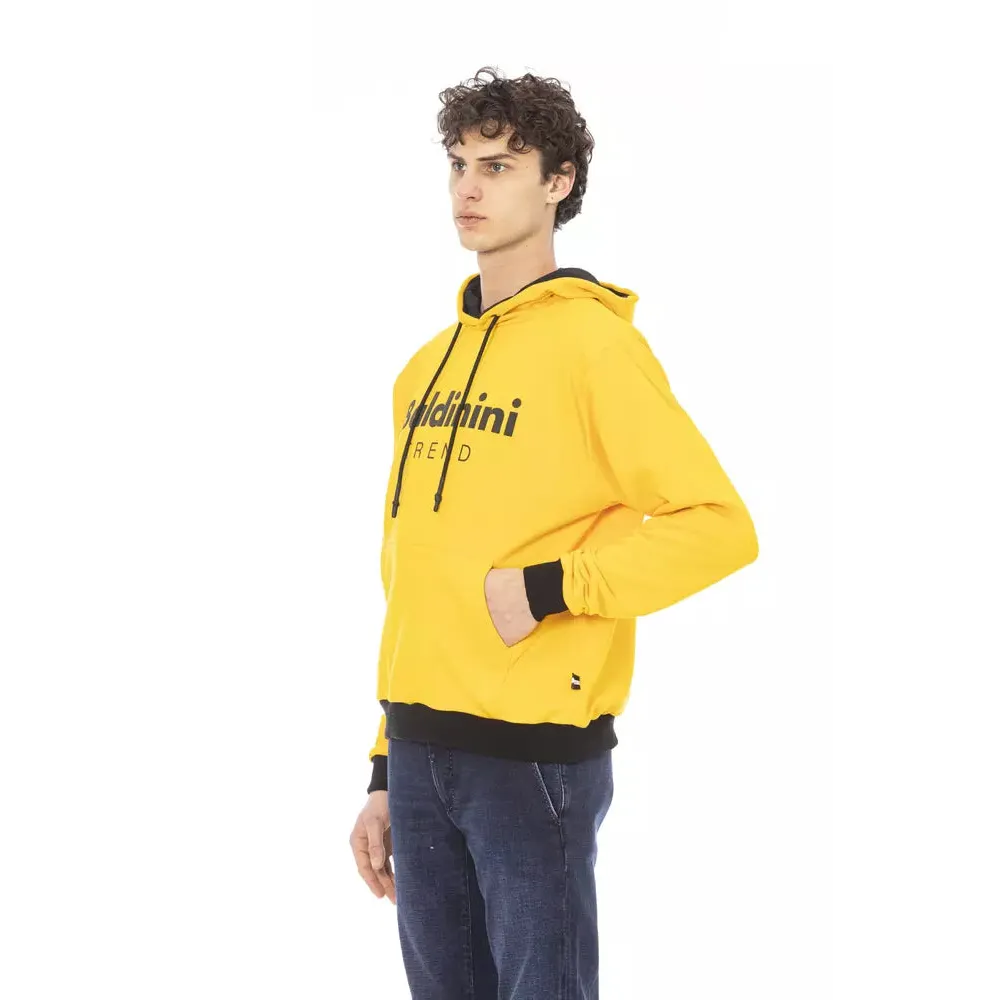 Baldinini Trend Yellow Cotton Men Hoodie