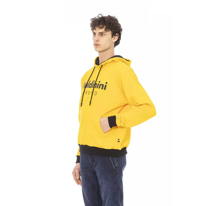 Baldinini Trend Yellow Cotton Men Hoodie