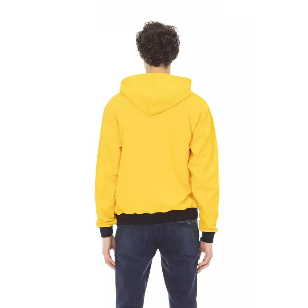 Baldinini Trend Yellow Cotton Men Hoodie