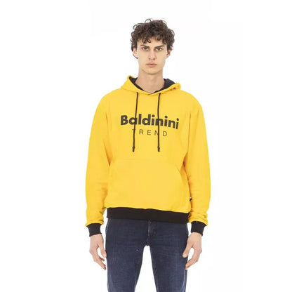 Baldinini Trend Yellow Cotton Men Hoodie
