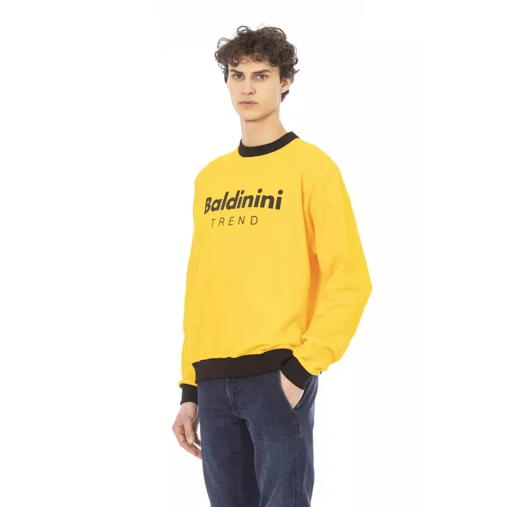 Baldinini Trend Yellow Cotton Men Sweater