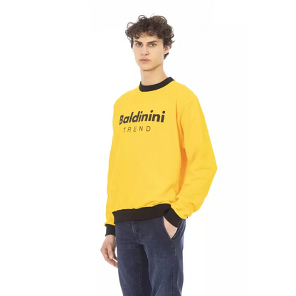 Baldinini Trend Yellow Cotton Men Sweater