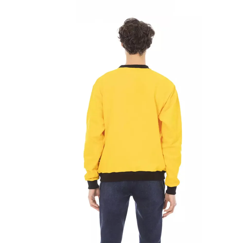Baldinini Trend Yellow Cotton Men Sweater