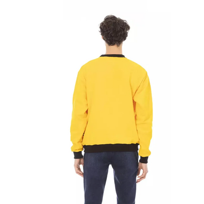 Baldinini Trend Yellow Cotton Men Sweater