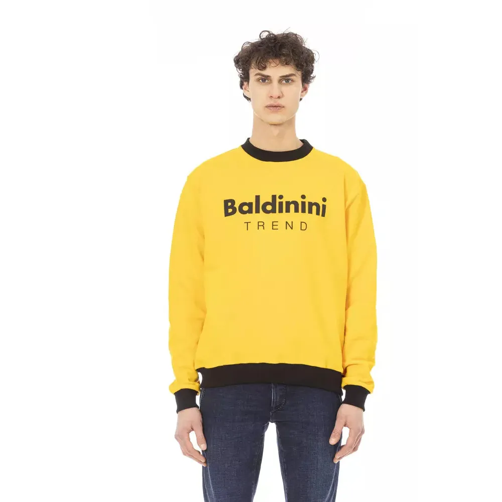 Baldinini Trend Yellow Cotton Men Sweater