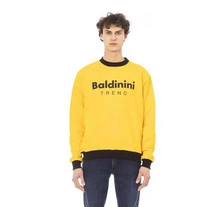 Baldinini Trend Yellow Cotton Men Sweater