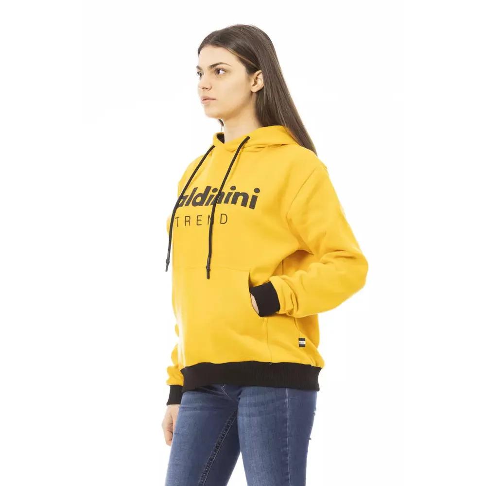 Baldinini Trend Yellow Cotton Women Hoodie