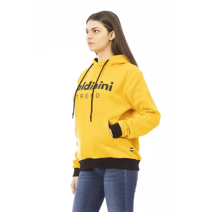 Baldinini Trend Yellow Cotton Women Hoodie