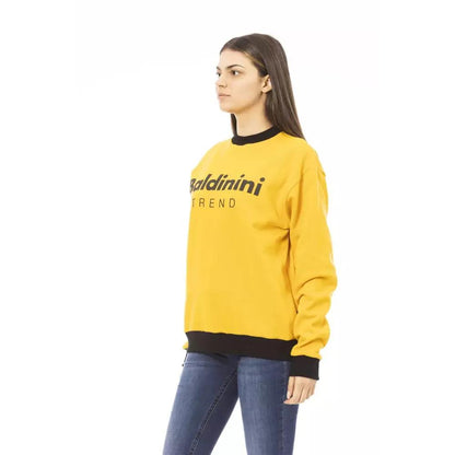 Baldinini Trend Yellow Cotton Women Hoodie