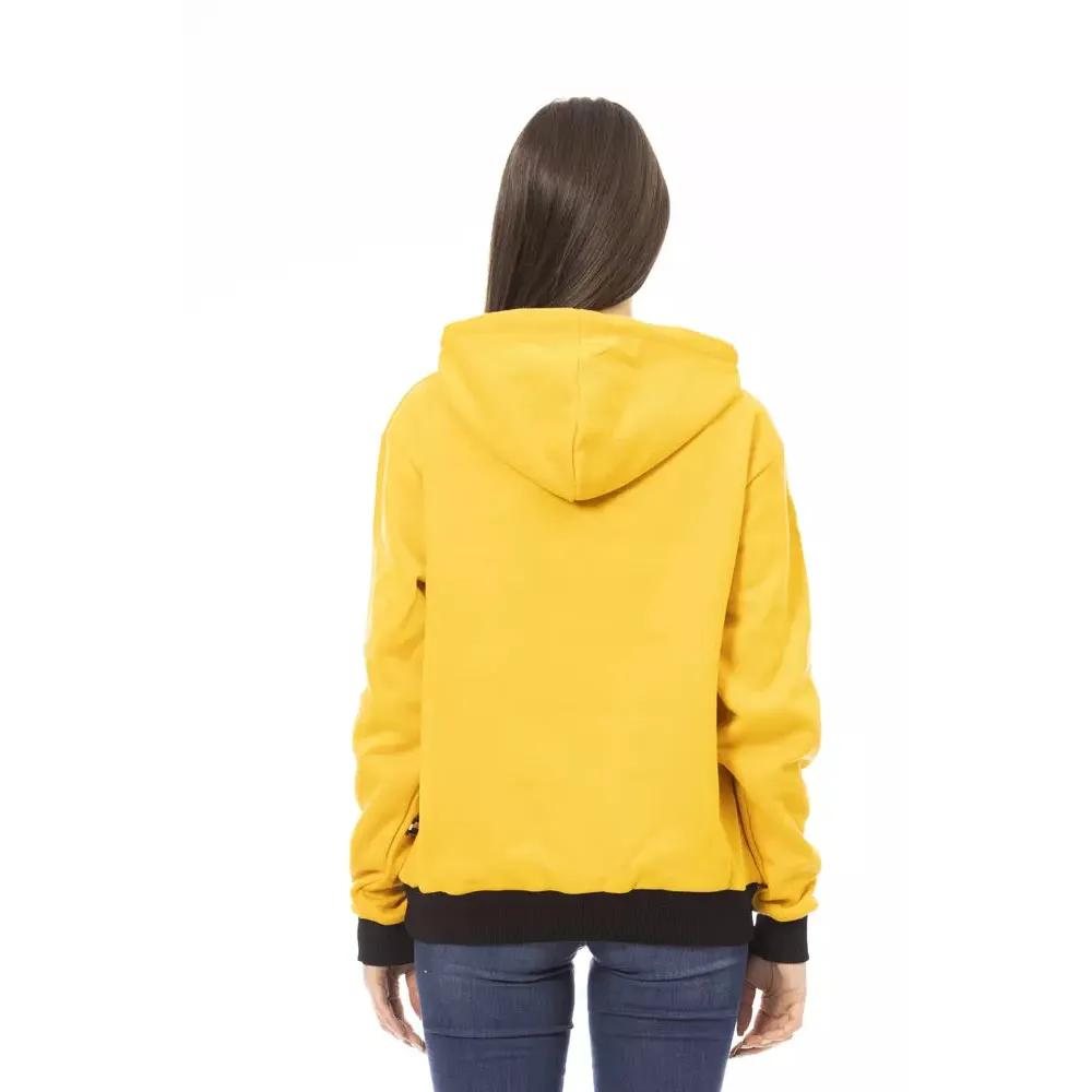 Baldinini Trend Yellow Cotton Women Hoodie