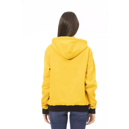 Baldinini Trend Yellow Cotton Women Hoodie