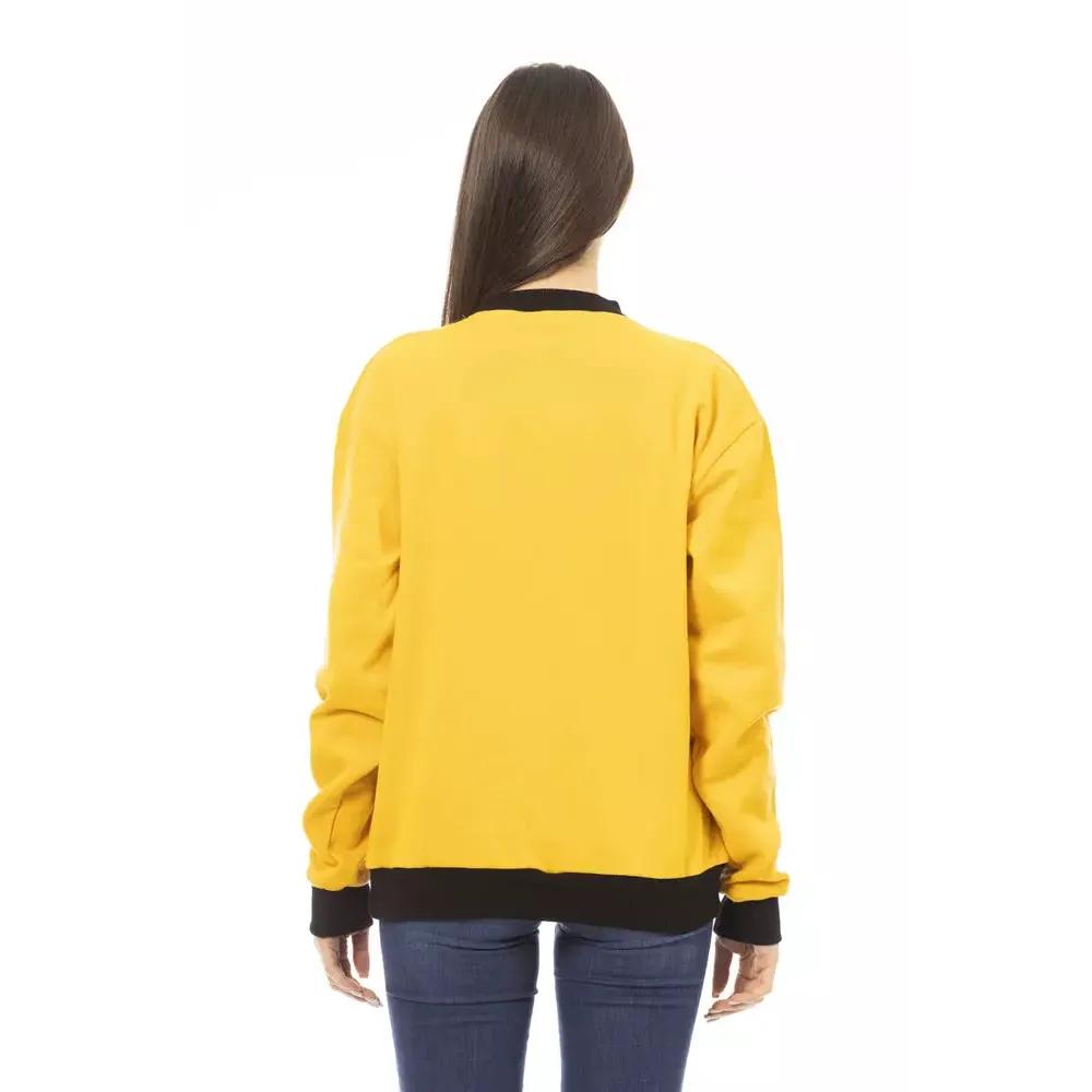 Baldinini Trend Yellow Cotton Women Hoodie