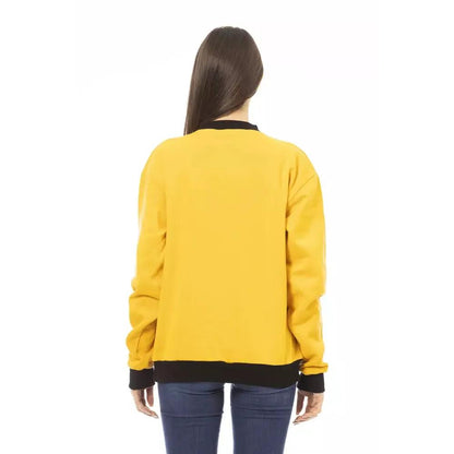 Baldinini Trend Yellow Cotton Women Hoodie
