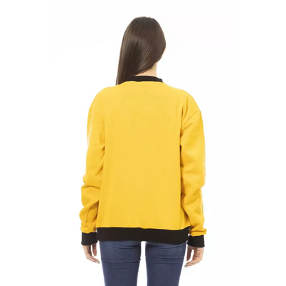 Baldinini Trend Yellow Cotton Women Hoodie