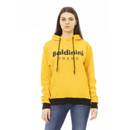 Baldinini Trend Yellow Cotton Women Hoodie