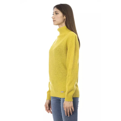 Baldinini Trend Yellow Wool Women Sweater