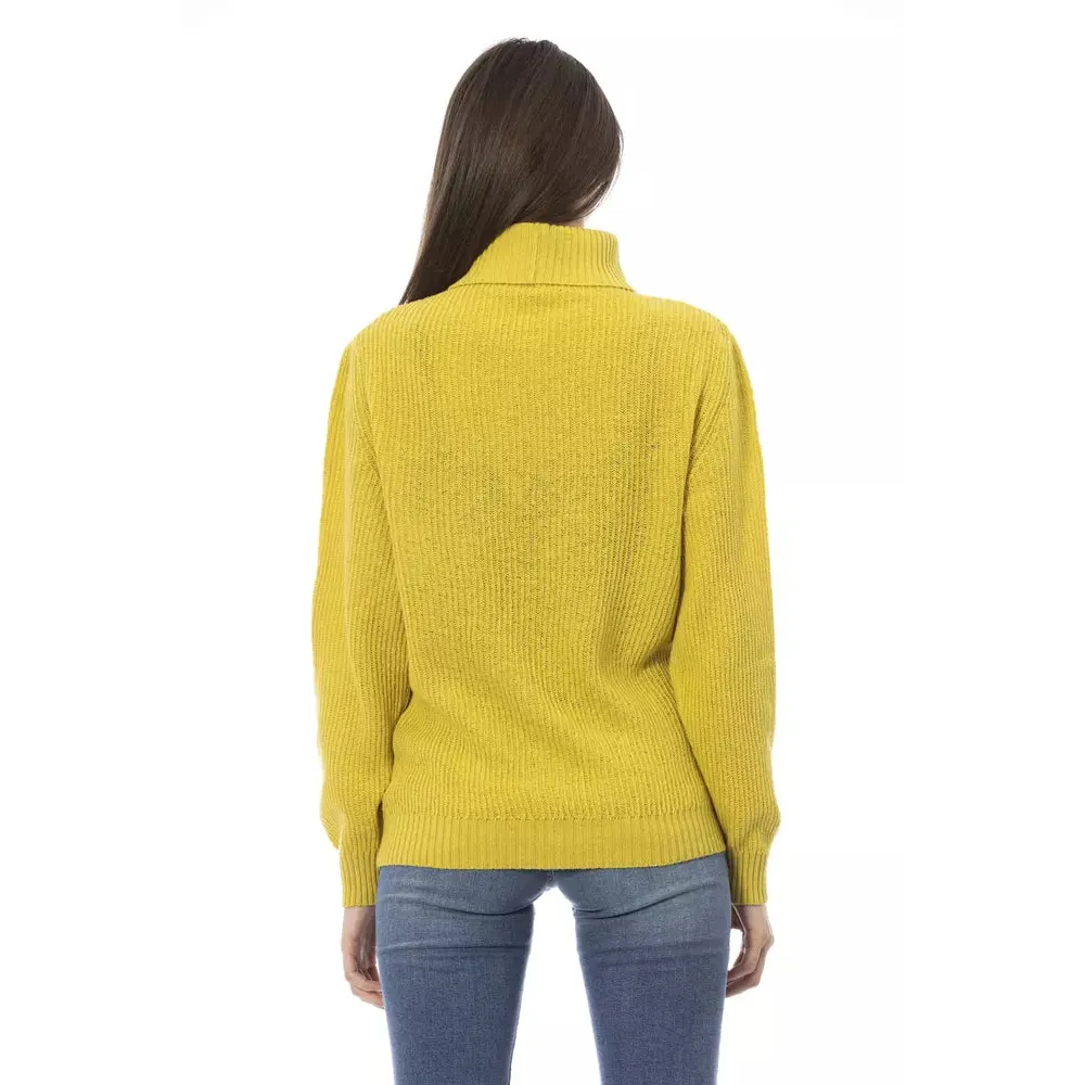 Baldinini Trend Yellow Wool Women Sweater