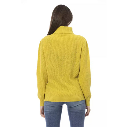 Baldinini Trend Yellow Wool Women Sweater