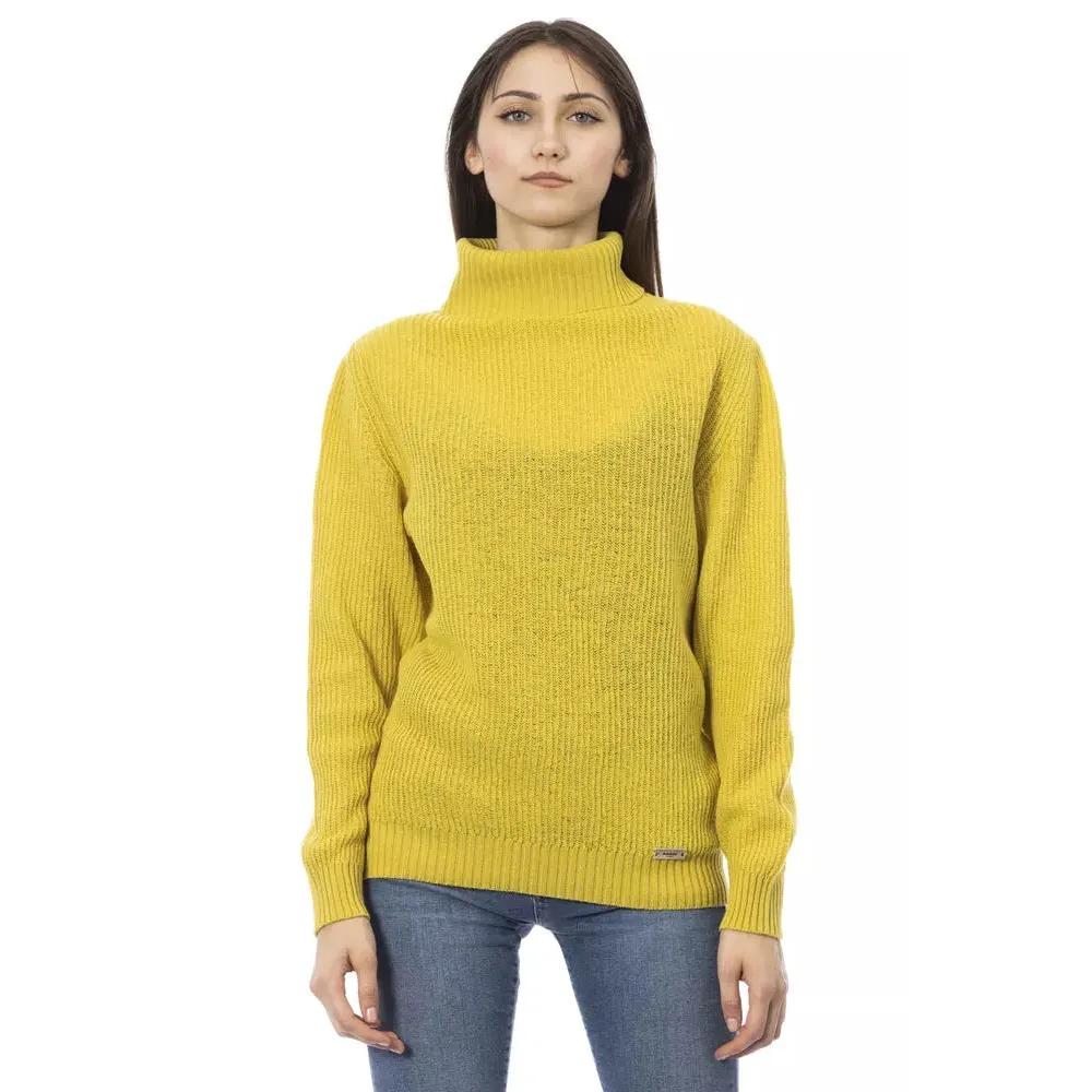 Baldinini Trend Yellow Wool Women Sweater