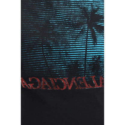 Balenciaga Black Cotton T-Shirt