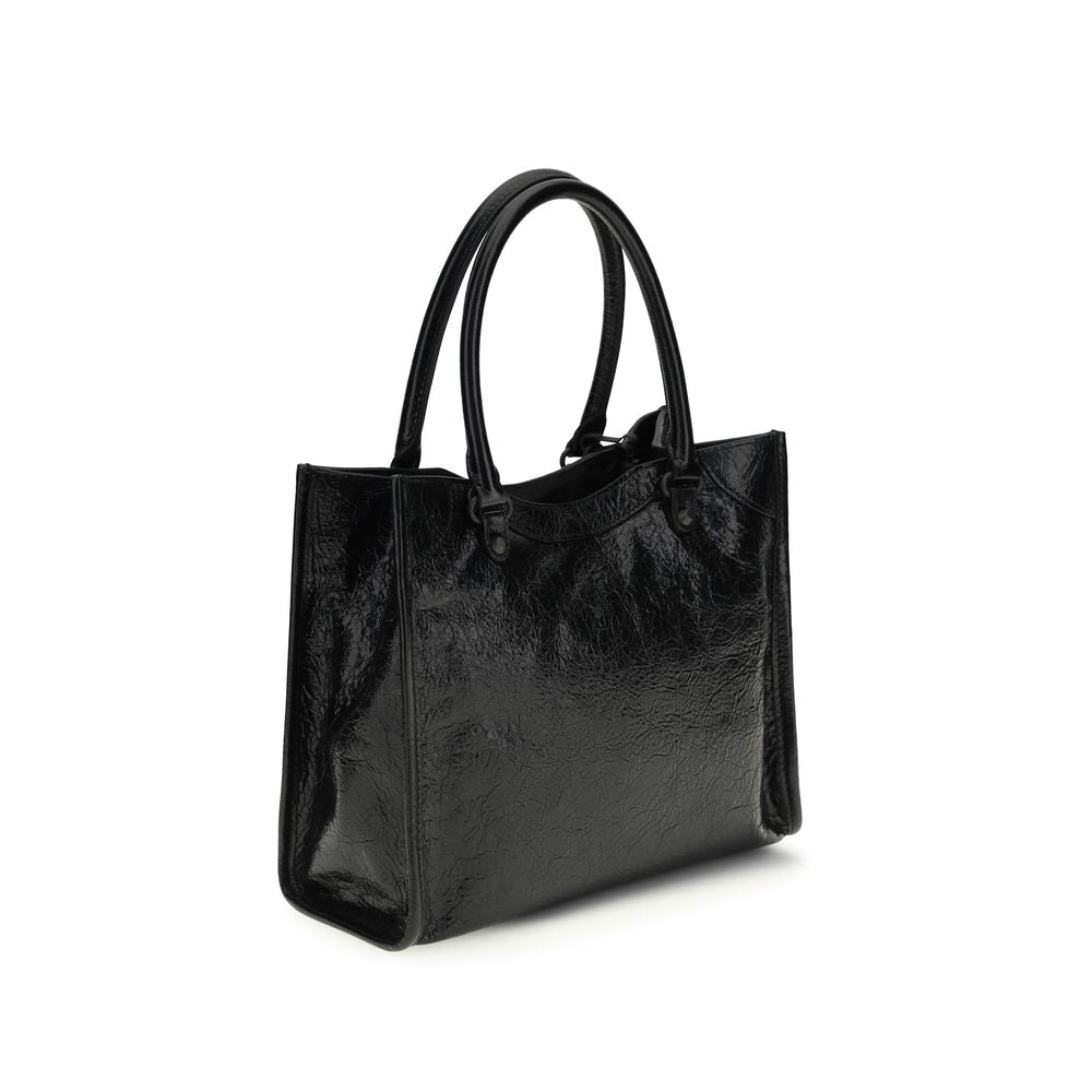 Balenciaga Black Lamb Ovis Aries Aries Shoulder Bag