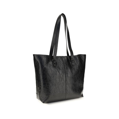 Balenciaga Black Lamb Ovis Aries Aries Shoulder Bag