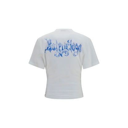 Balenciaga White Cotton T-Shirt