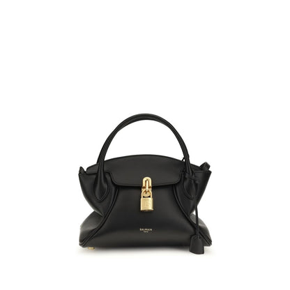 Balmain Black Calf Leather Bos Taurus Shoulder Bag