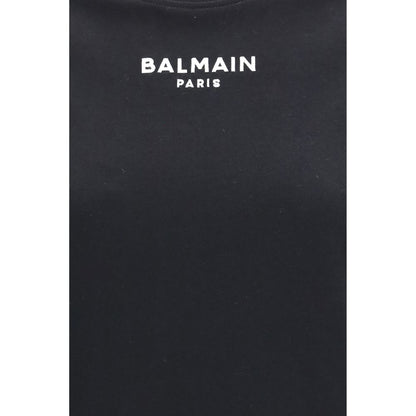 Balmain Black Cotton T-Shirt